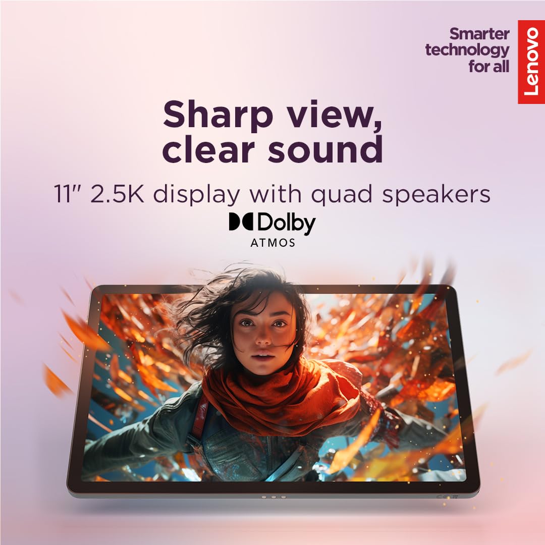 Lenovo Idea Tab - College Tablet - 11″ 2.5K IPS Touchscreen Display - 90Hz - MediaTek Dimensity 6300-8 GB Memory - 256 GB Storage - Integrated Arm Mali-G57 MC2 - Tab Pen and Folio Case - Image 5