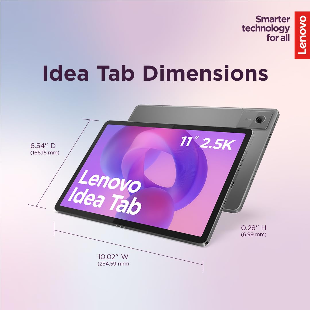 Lenovo Idea Tab - College Tablet - 11″ 2.5K IPS Touchscreen Display - 90Hz - MediaTek Dimensity 6300-8 GB Memory - 256 GB Storage - Integrated Arm Mali-G57 MC2 - Tab Pen and Folio Case - Image 8