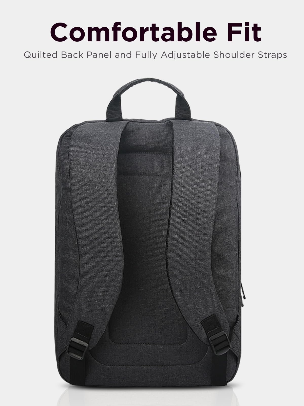 Lenovo Laptop Backpack B210, 15.6-Inch Laptop/Tablet, Durable, Water-Repellent, Lightweight, Clean Design, Sleek for Travel, Business Casual or College, GX40Q17225, Black - Image 3