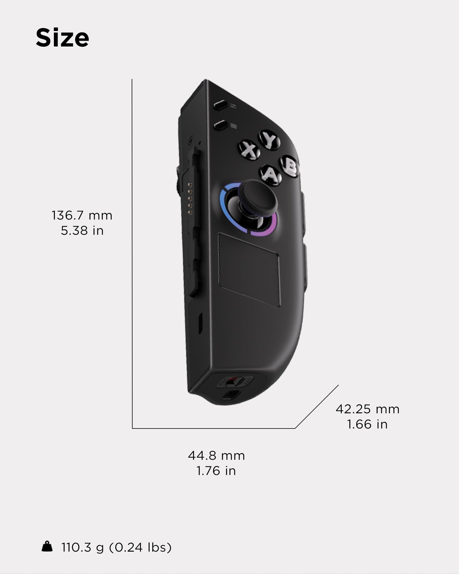 Lenovo Legion Go 2 Right Controller, Works with Legion Go 1 & 2, Hall Effect Joystick and Triggers, 10m Range, Black - Image 7
